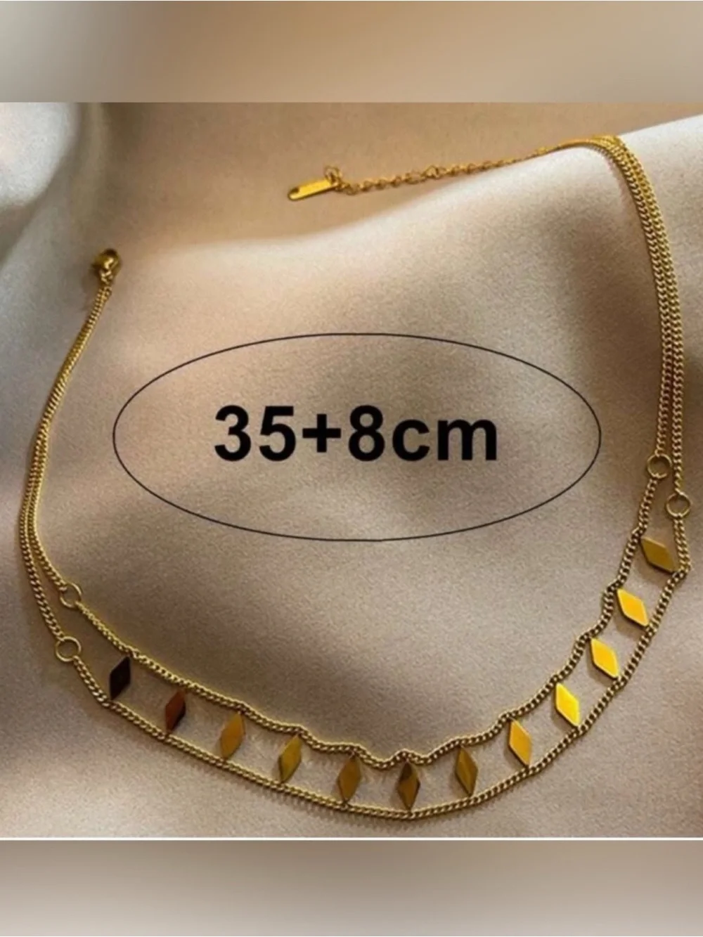 Gold Plated Stainless Steel Geometric Choker Necklace